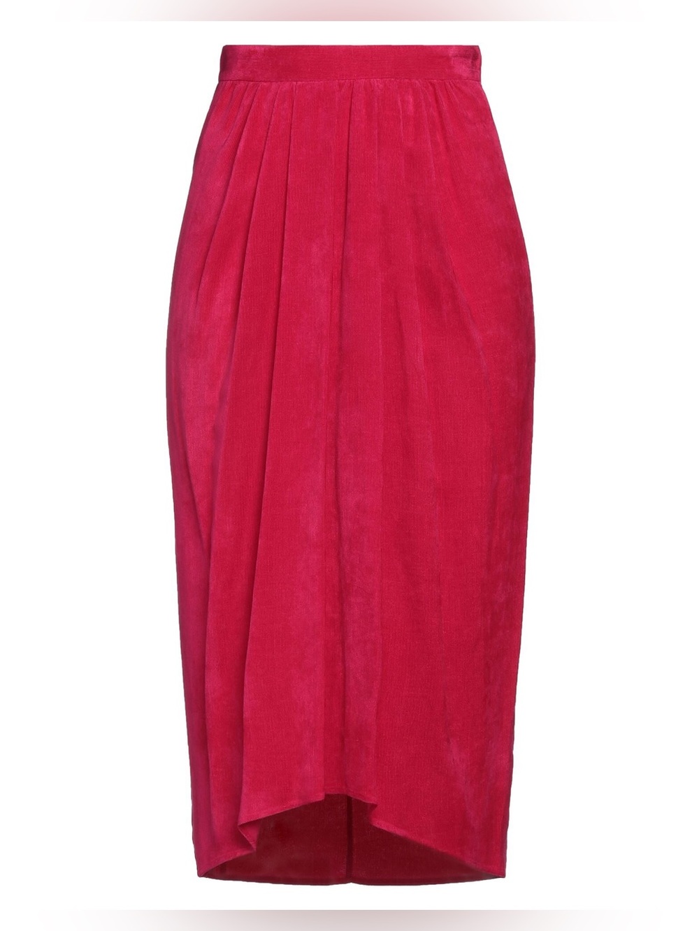 Isabel Marant velvet Midi Skirt fuchsia